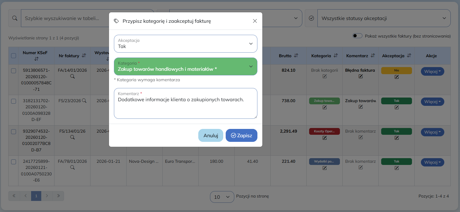 Przypisywanie kategorii